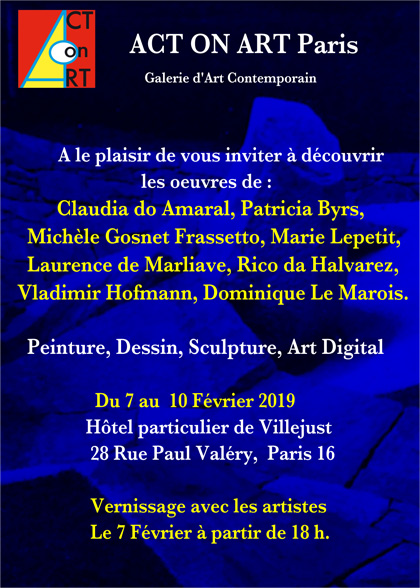 Claudia do Amaral -- Exposition Act On Art - Paris - Du 7 au 10 f�vrier 2019